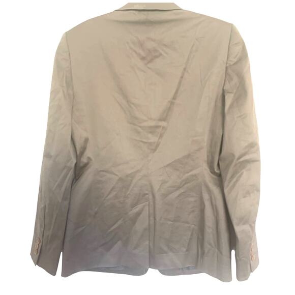 Calvin Klein Blazer Jacket 2 Gray 3 Button Pockets Business Casual Preppy Vent - Picture 2 of 8